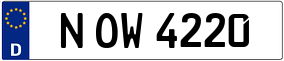 Trailer License Plate